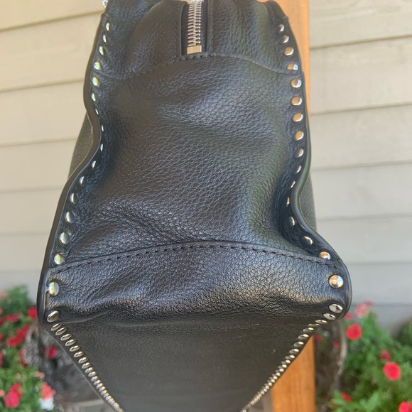 Michael Kors Astor medium studded pebbled leather double chain handle bag NWOT - Picture 10 of 15